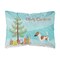 Caroline&#x27;s Treasures Smooth Fox Terrier Christmas Canvas Fabric Decorative Pillow